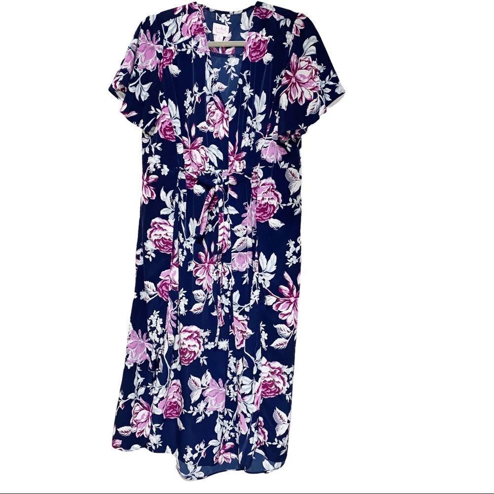 Isabel Maternity Floral Flowy Dress, XL, Extra Large